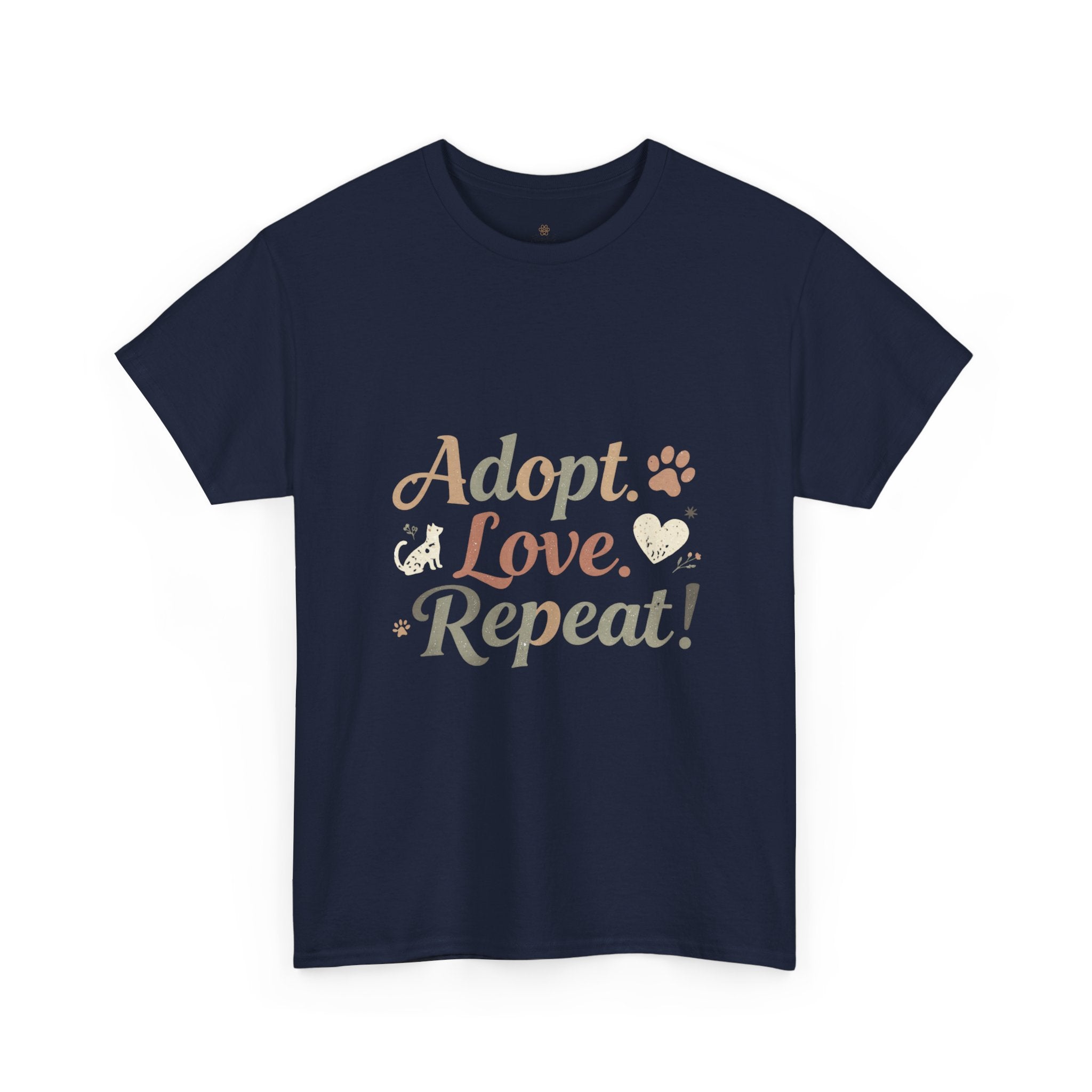 Adopt Love Repeat Rescue Pet Adoption T-Shirt