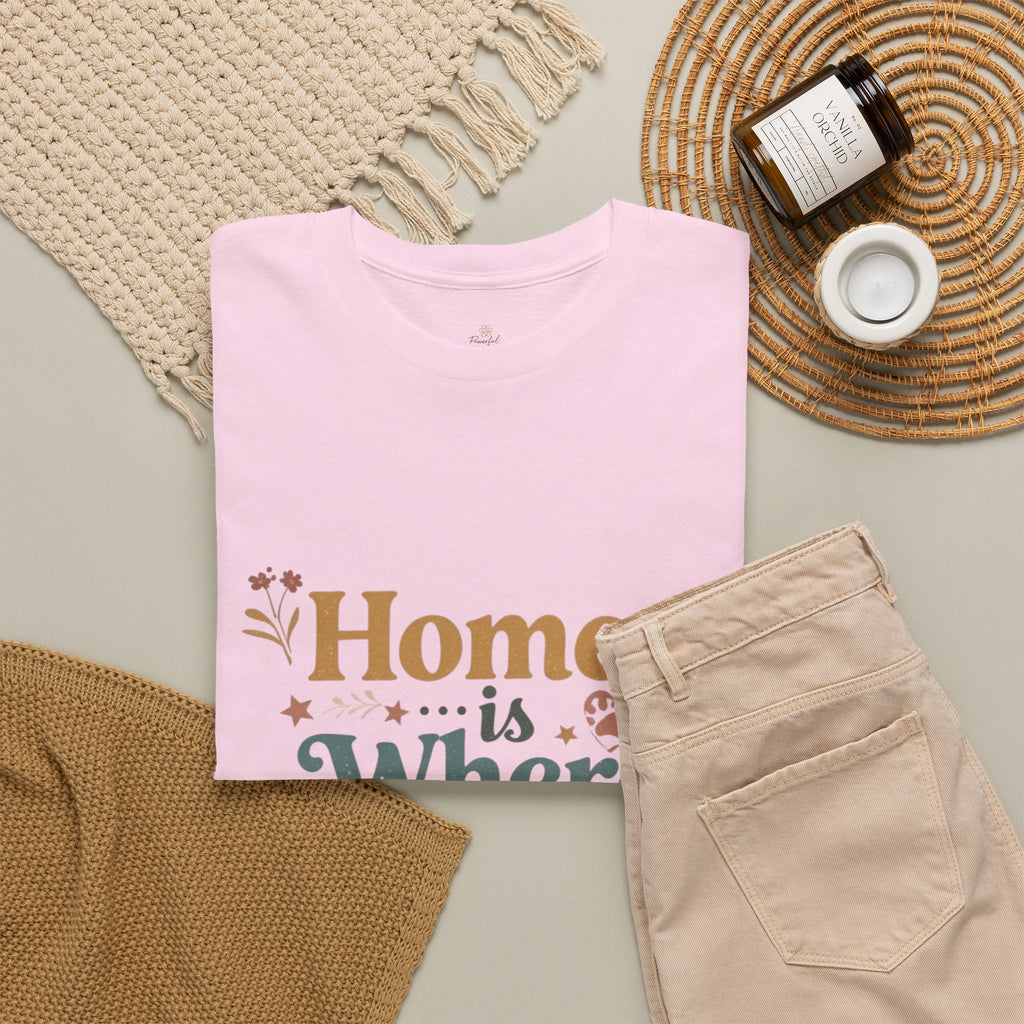 Rescue Pet T-Shirt — "Home Is Where the Rescue Is" Graphic Tee