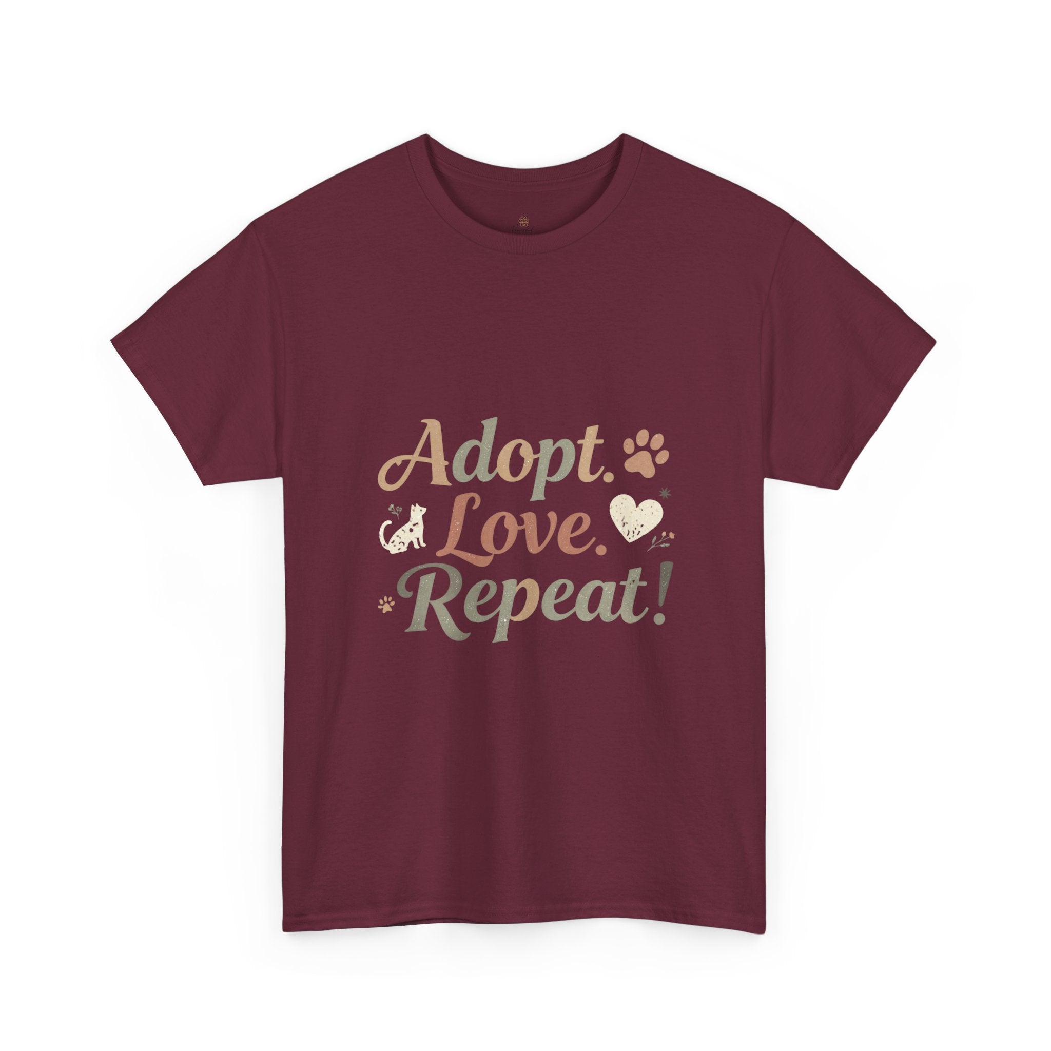 Adopt Love Repeat Rescue Pet Adoption T-Shirt