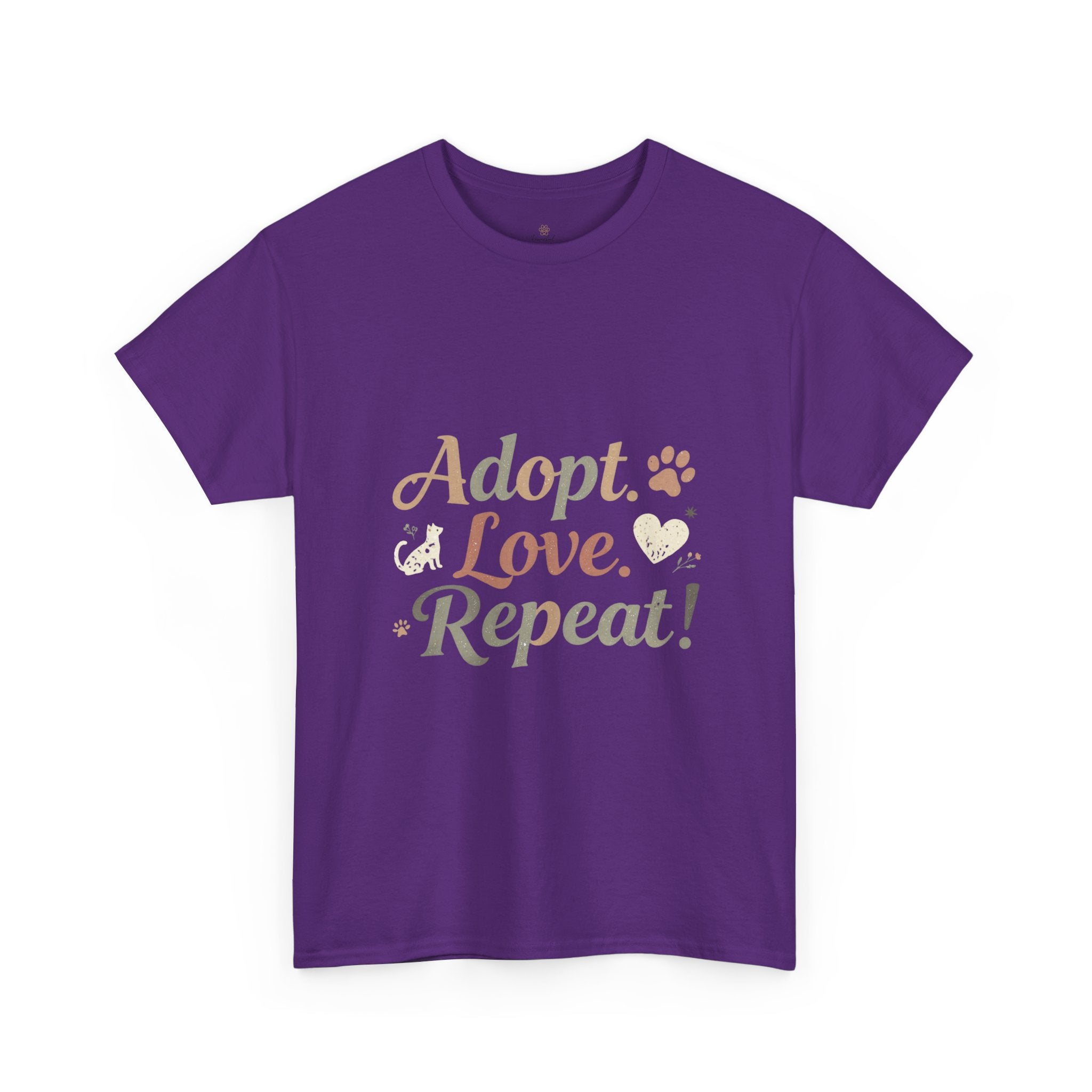 Adopt Love Repeat Rescue Pet Adoption T-Shirt