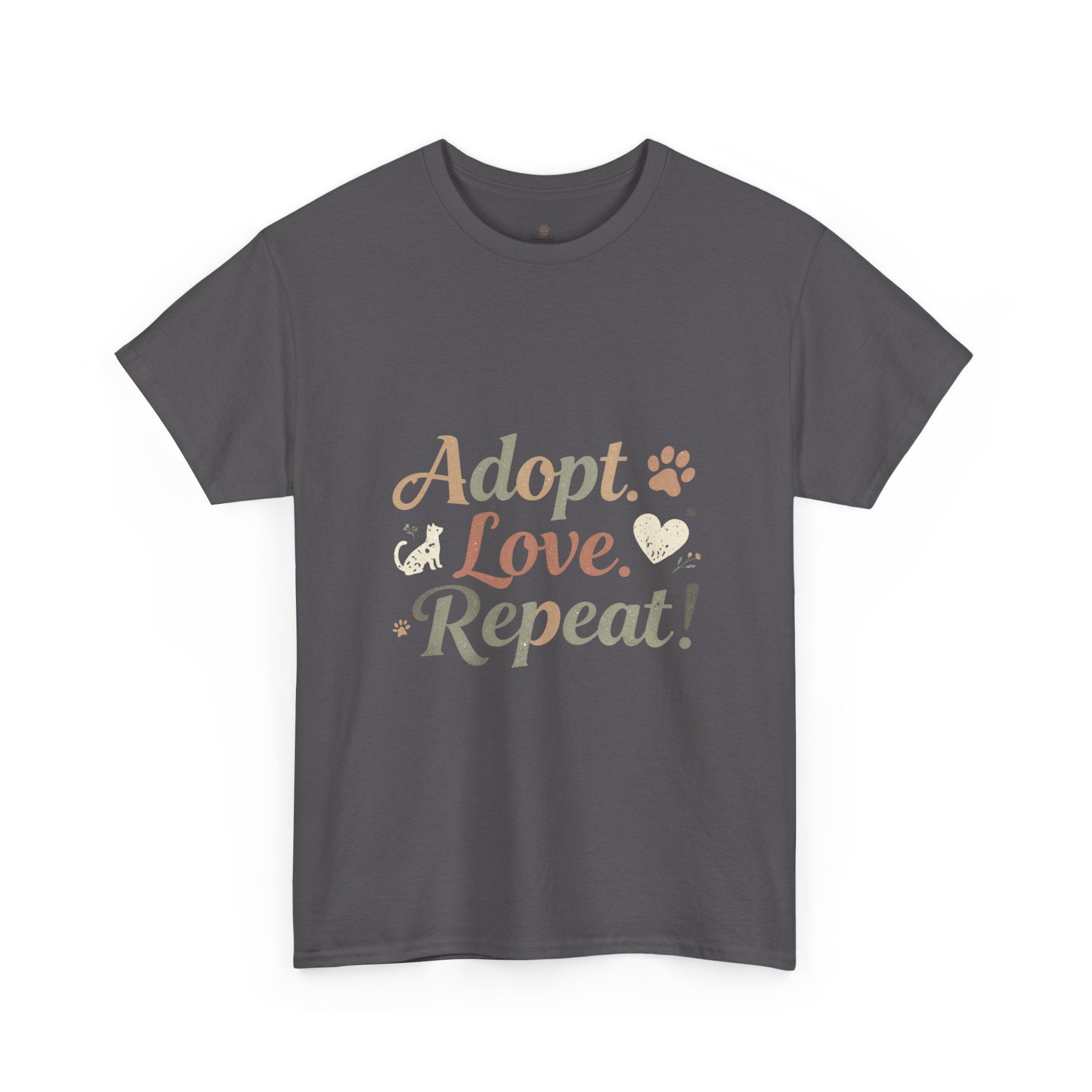 Adopt Love Repeat Rescue Pet Adoption T-Shirt