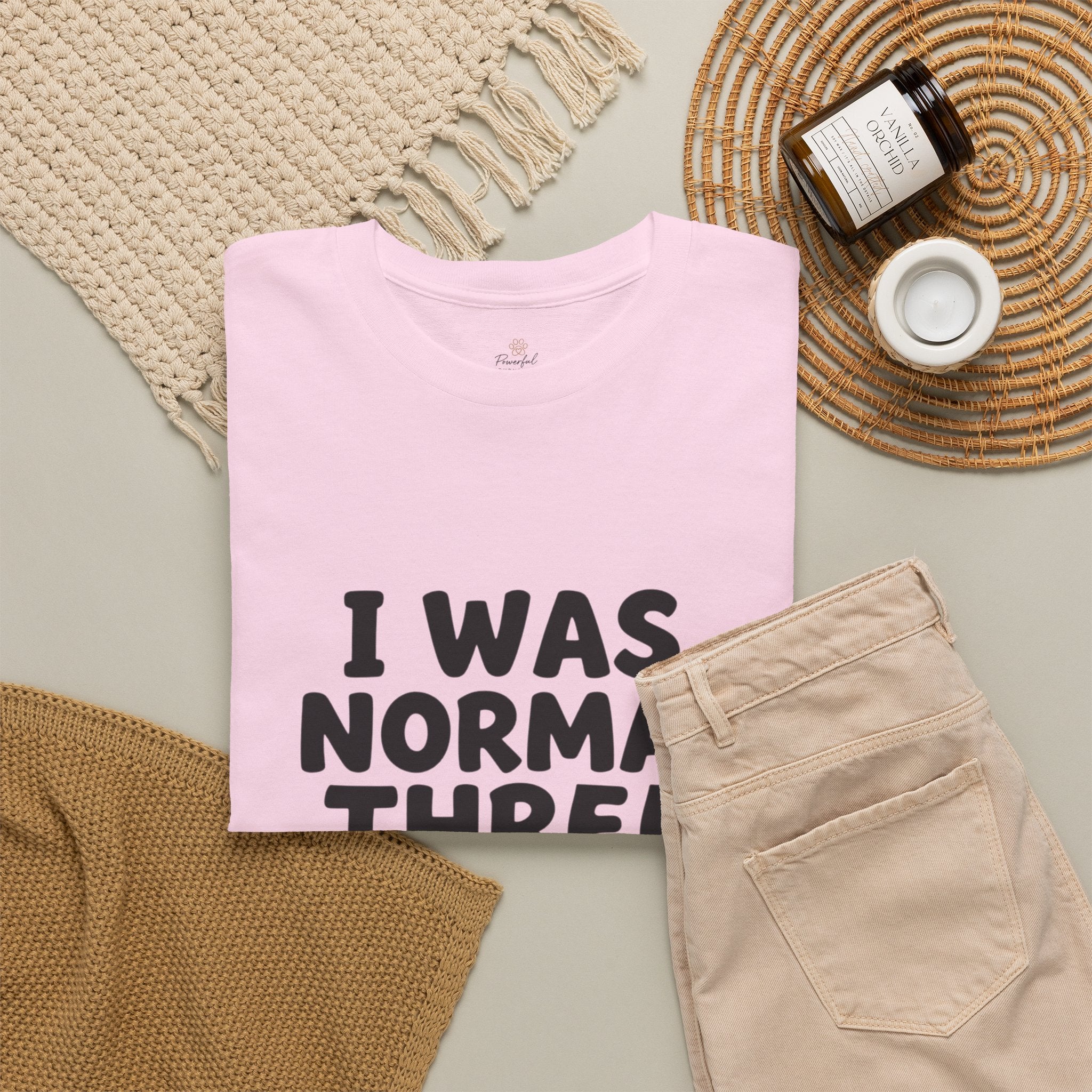 Dog Lover T‑Shirt — "I Was Normal Three Dogs Ago" Funny Pet Mom Tee
