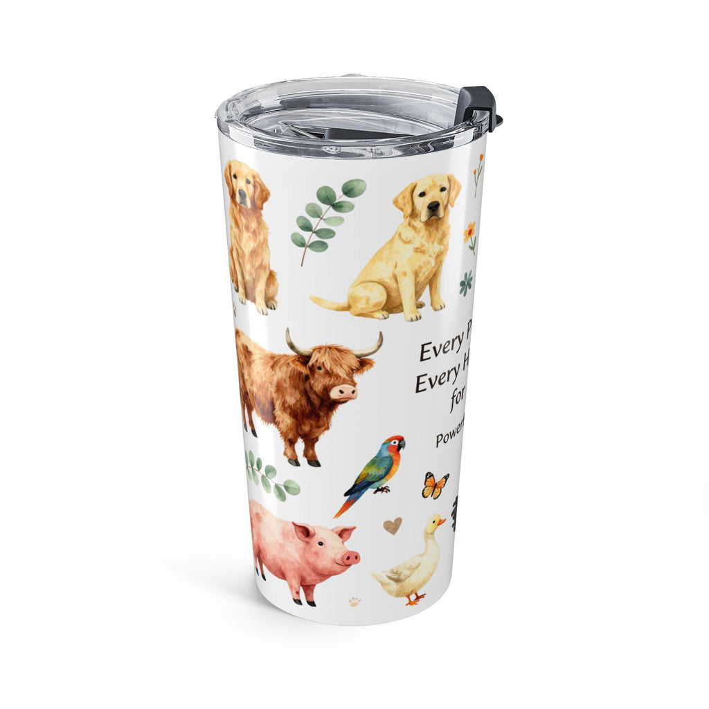 Pet Rescue 20oz Tumbler — "Every Pet Has a Story" Adoption Support Travel Mug
