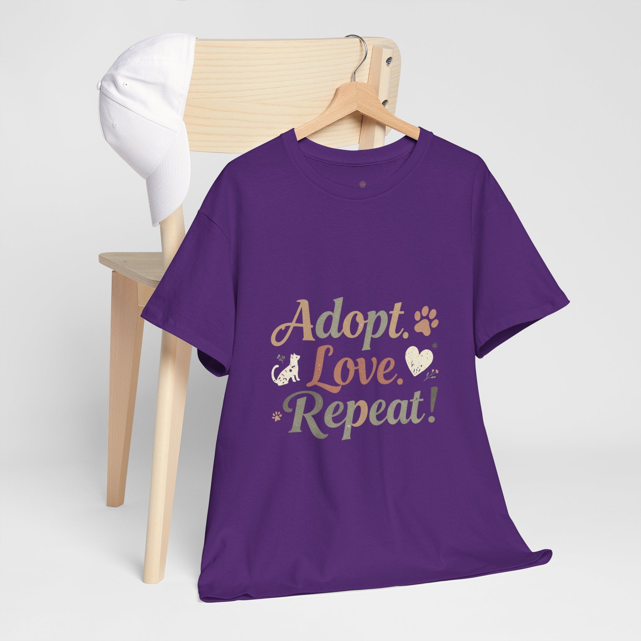 Adopt Love Repeat Rescue Pet Adoption T-Shirt
