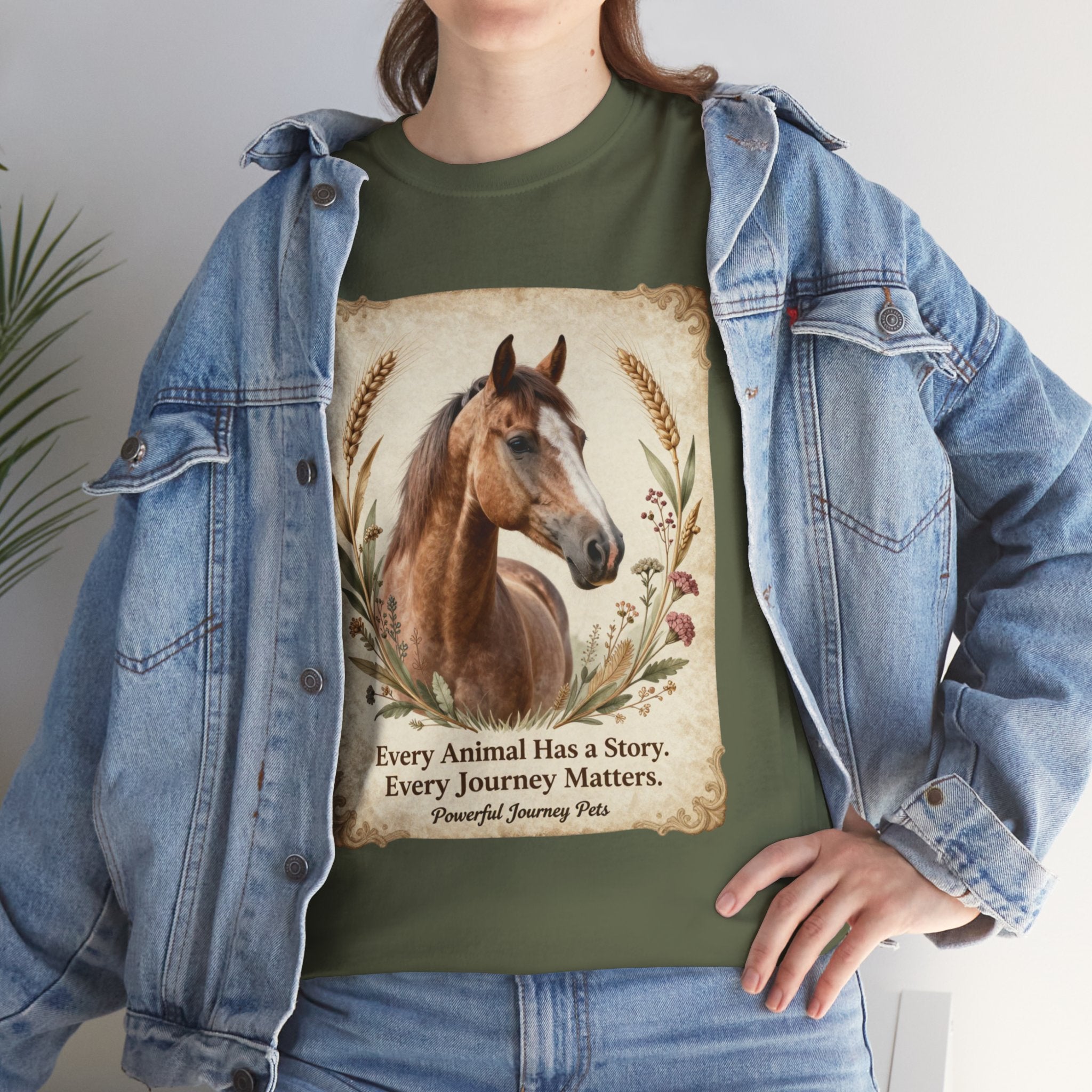 Horse Portrait Tee - Animal Rescue T-Shirt