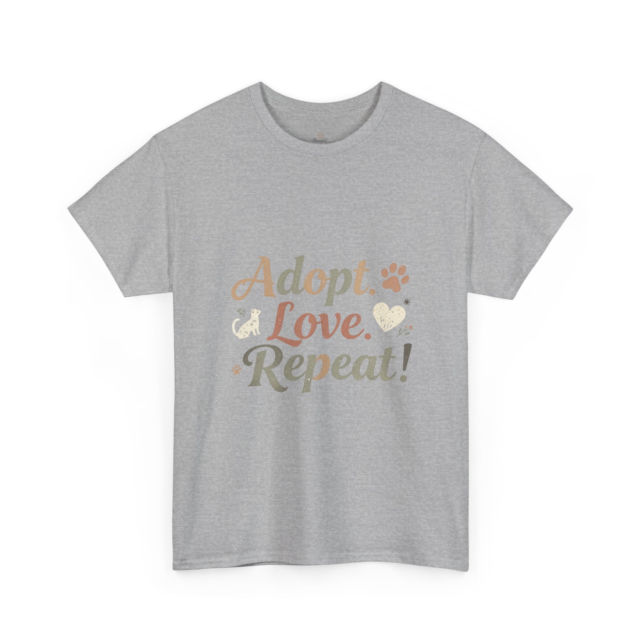 Adopt Love Repeat Rescue Pet Adoption T-Shirt