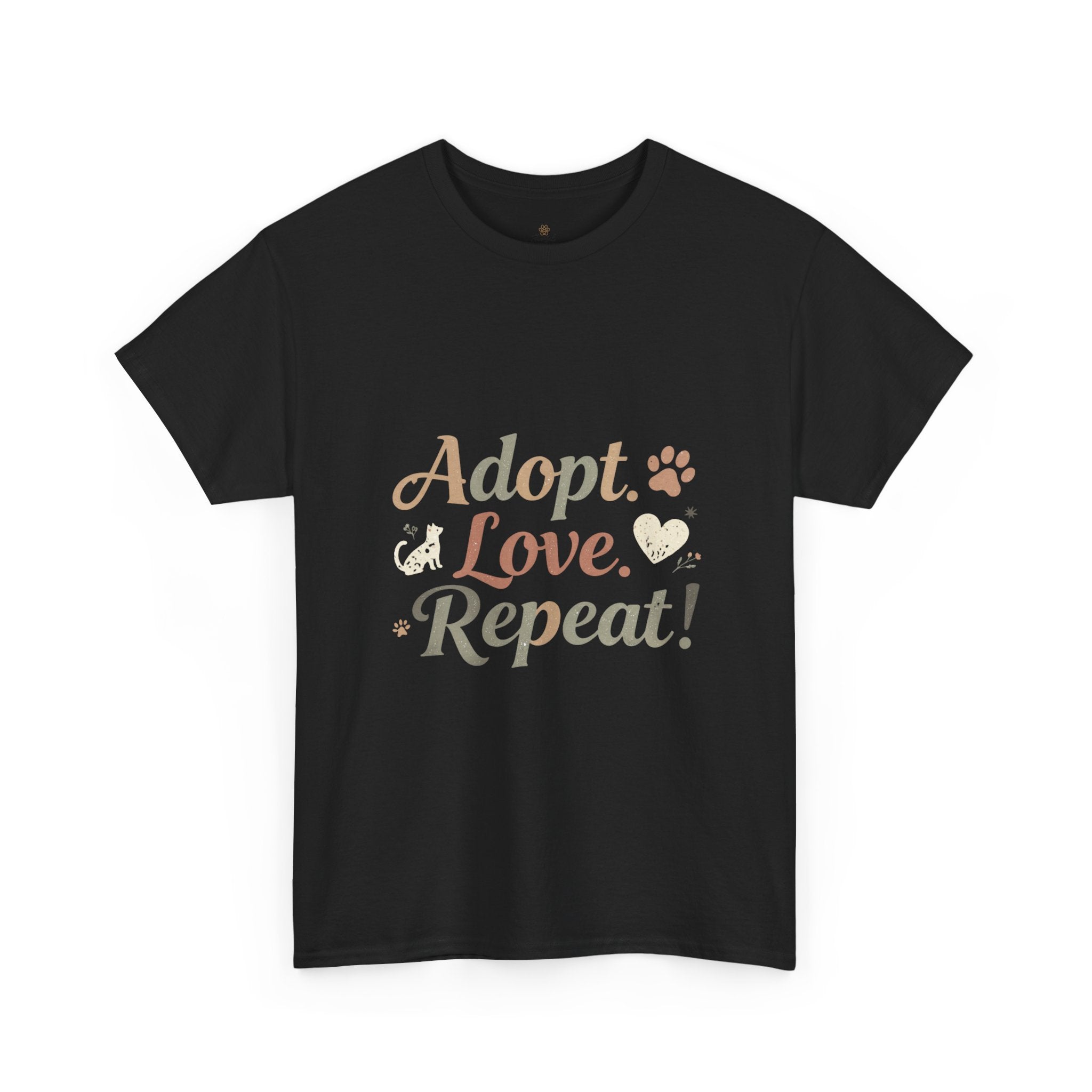 Adopt Love Repeat Rescue Pet Adoption T-Shirt