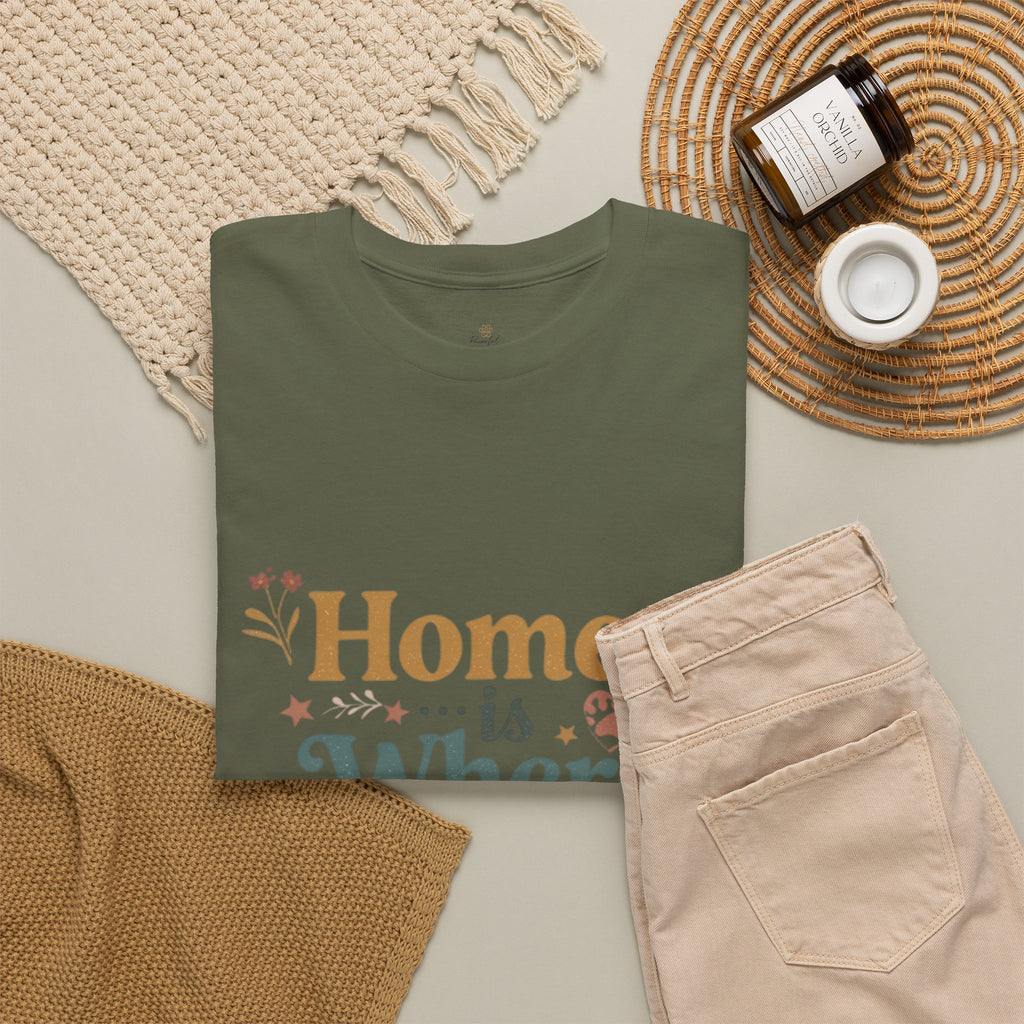 Rescue Pet T-Shirt — "Home Is Where the Rescue Is" Graphic Tee