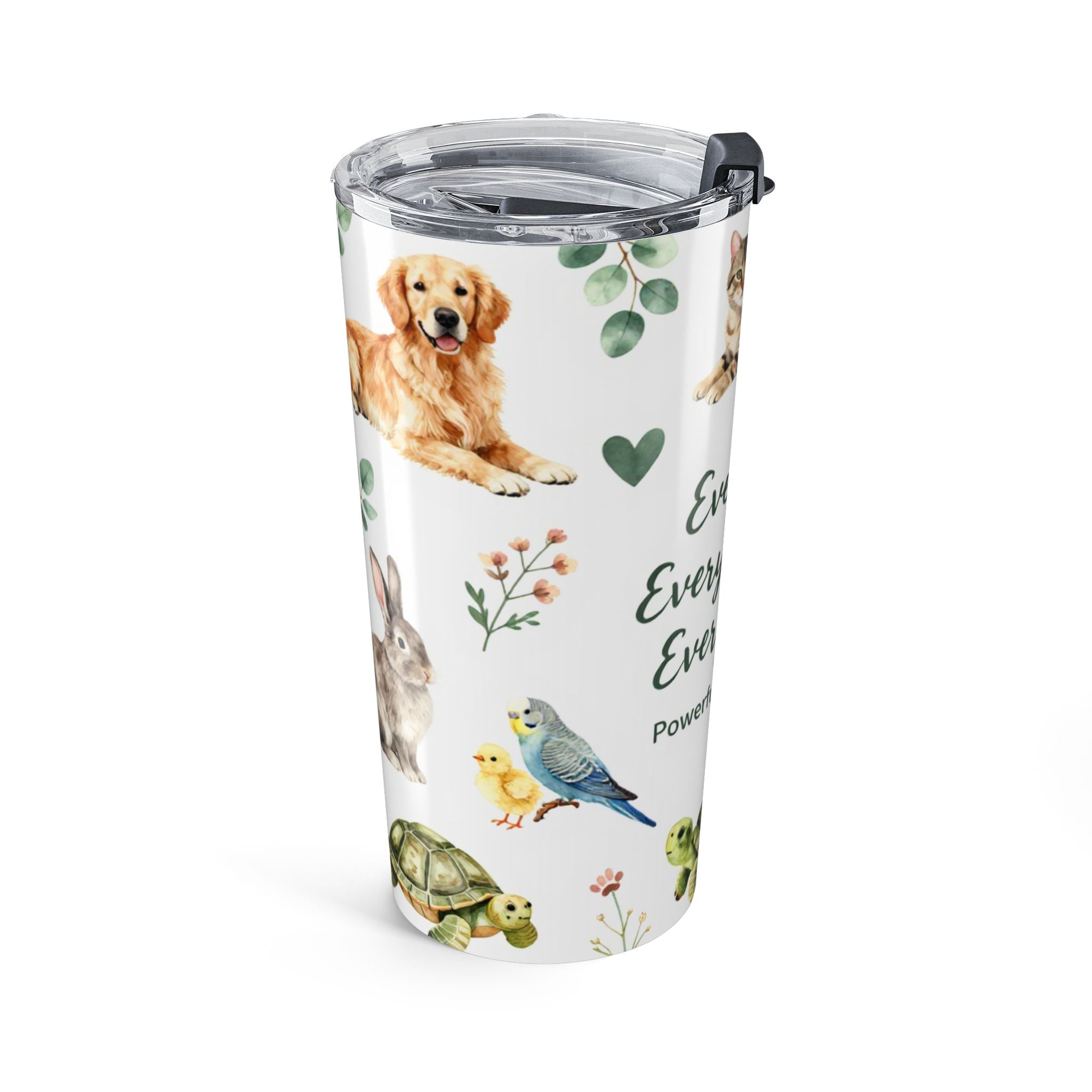 Pet Memorial 20oz Tumbler — "Every Pet, Every Journey, Every Heart" Insulated Travel Cup