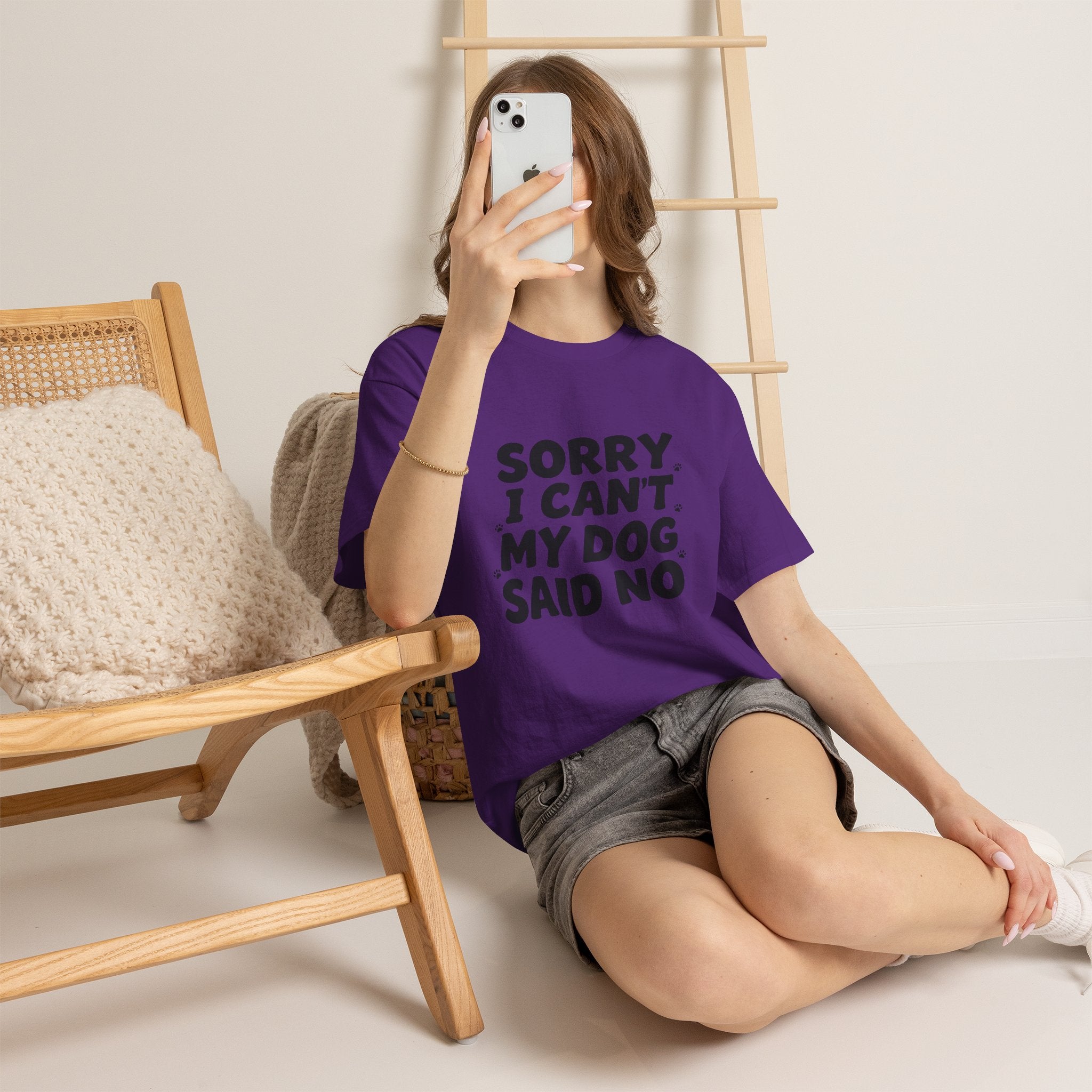 Sorry I Can’t — Dog Said No T-Shirt | Funny Dog Lover Tee