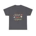 Adopt Love Repeat Rescue Pet Adoption T-Shirt