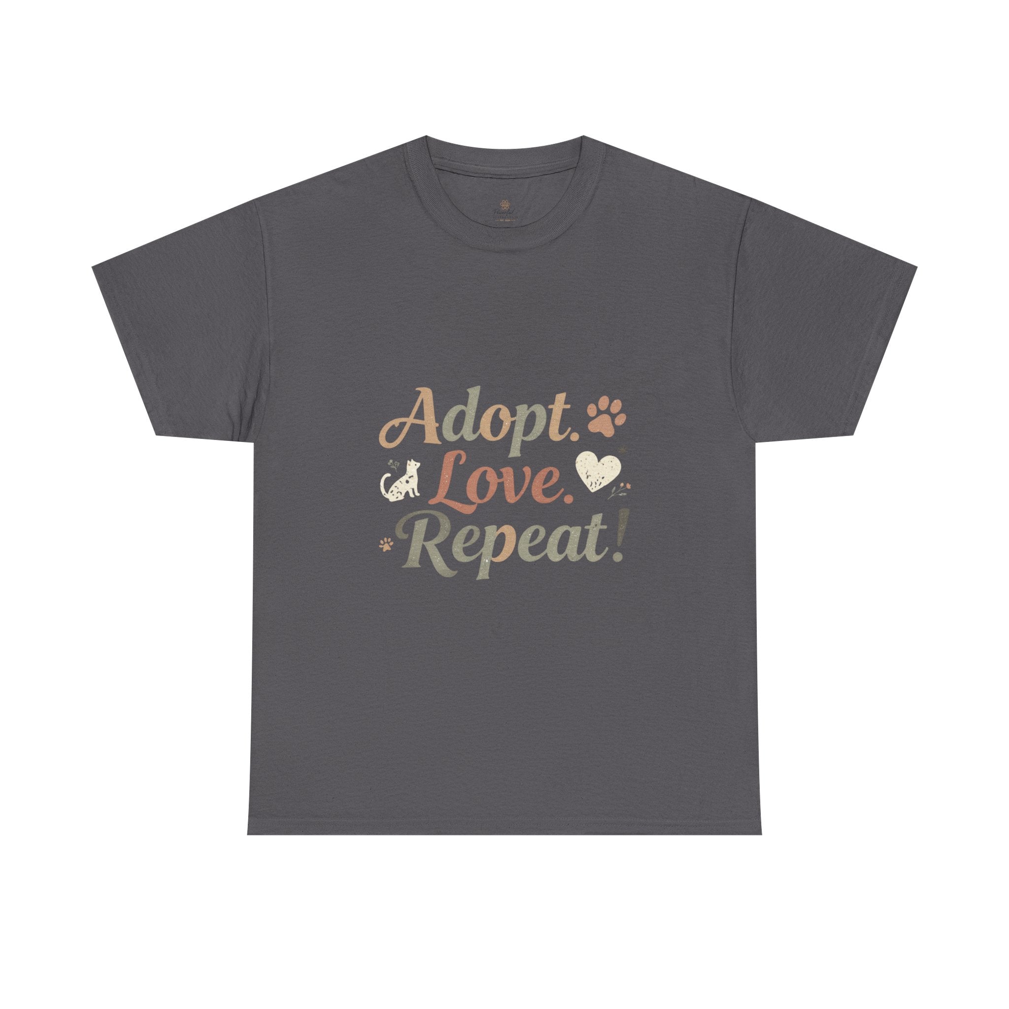 Adopt Love Repeat Rescue Pet Adoption T-Shirt