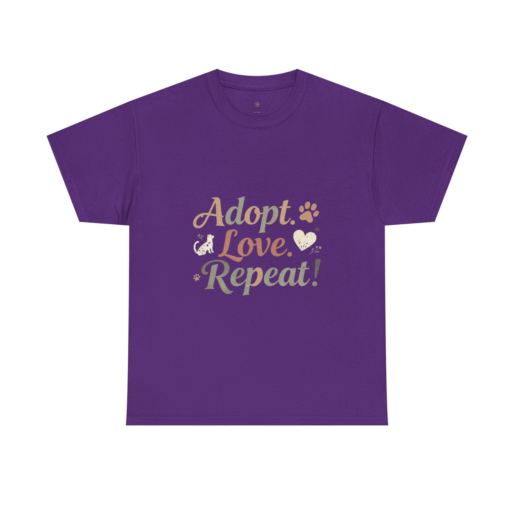 Adopt Love Repeat Rescue Pet Adoption T-Shirt