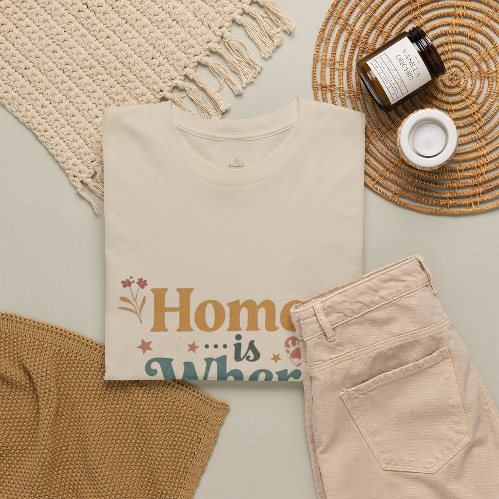 Rescue Pet T-Shirt — "Home Is Where the Rescue Is" Graphic Tee