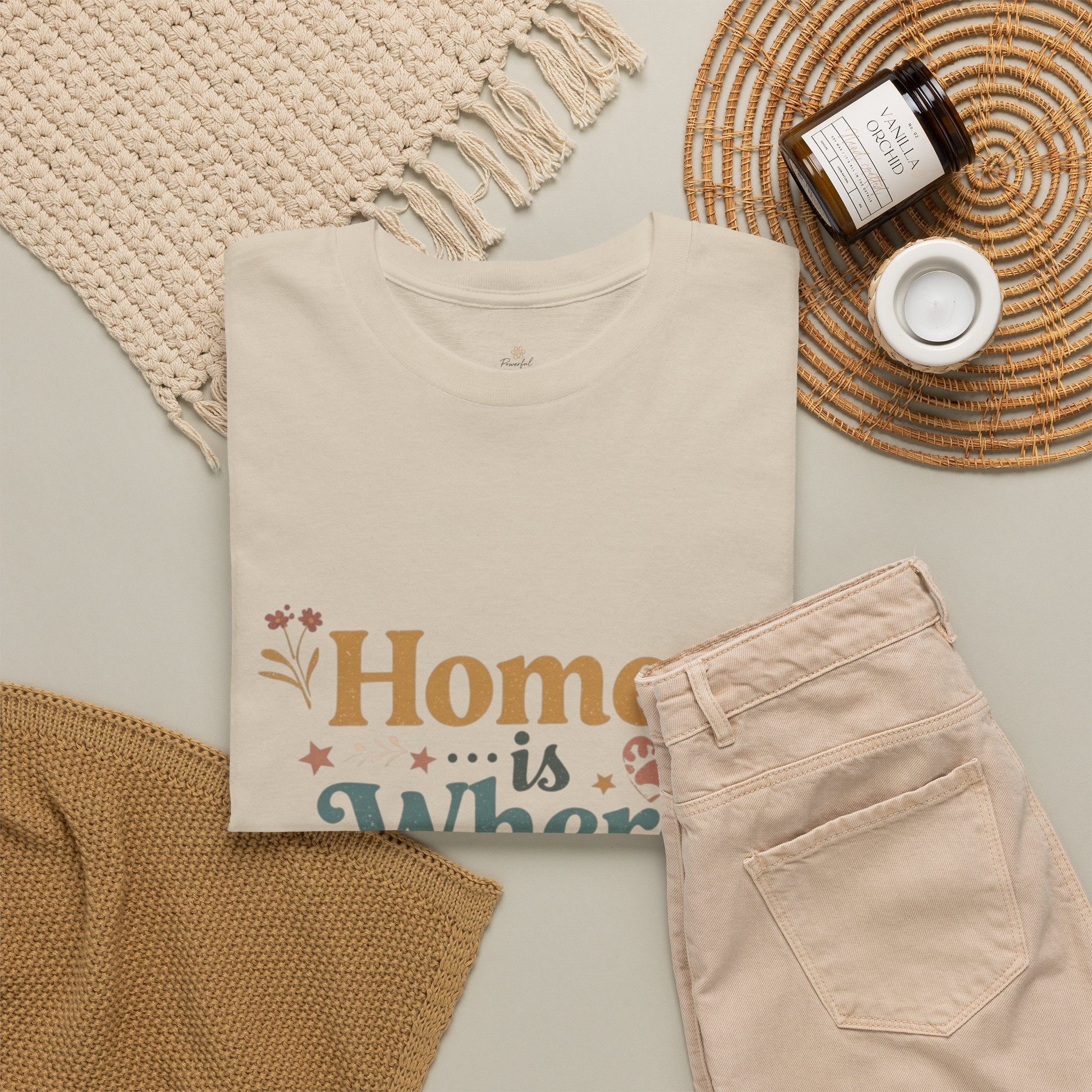 Rescue Pet T-Shirt — "Home Is Where the Rescue Is" Graphic Tee