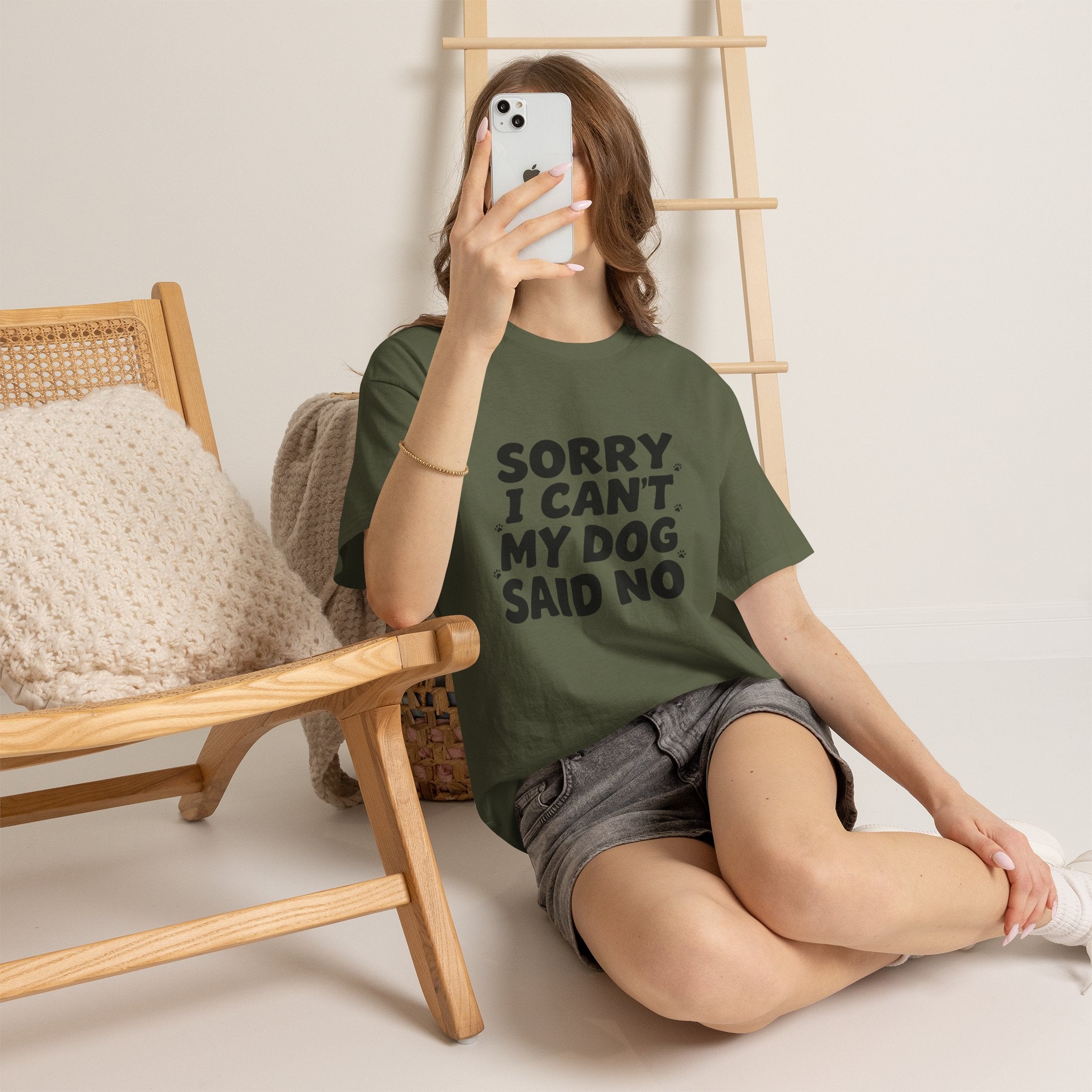 Sorry I Can’t — Dog Said No T-Shirt | Funny Dog Lover Tee