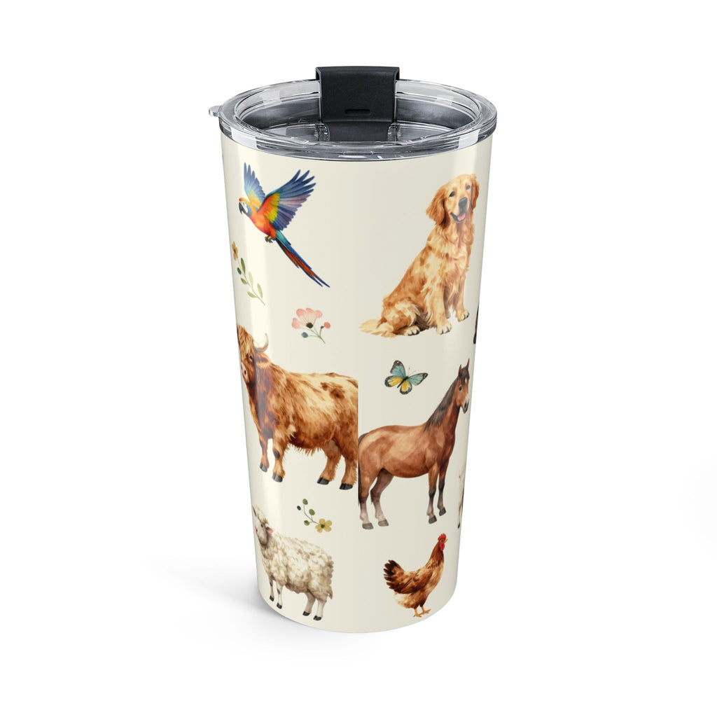 Animals Make Life Beautiful 20oz Tumbler — Cute Farm & Pet Animal Travel Cup