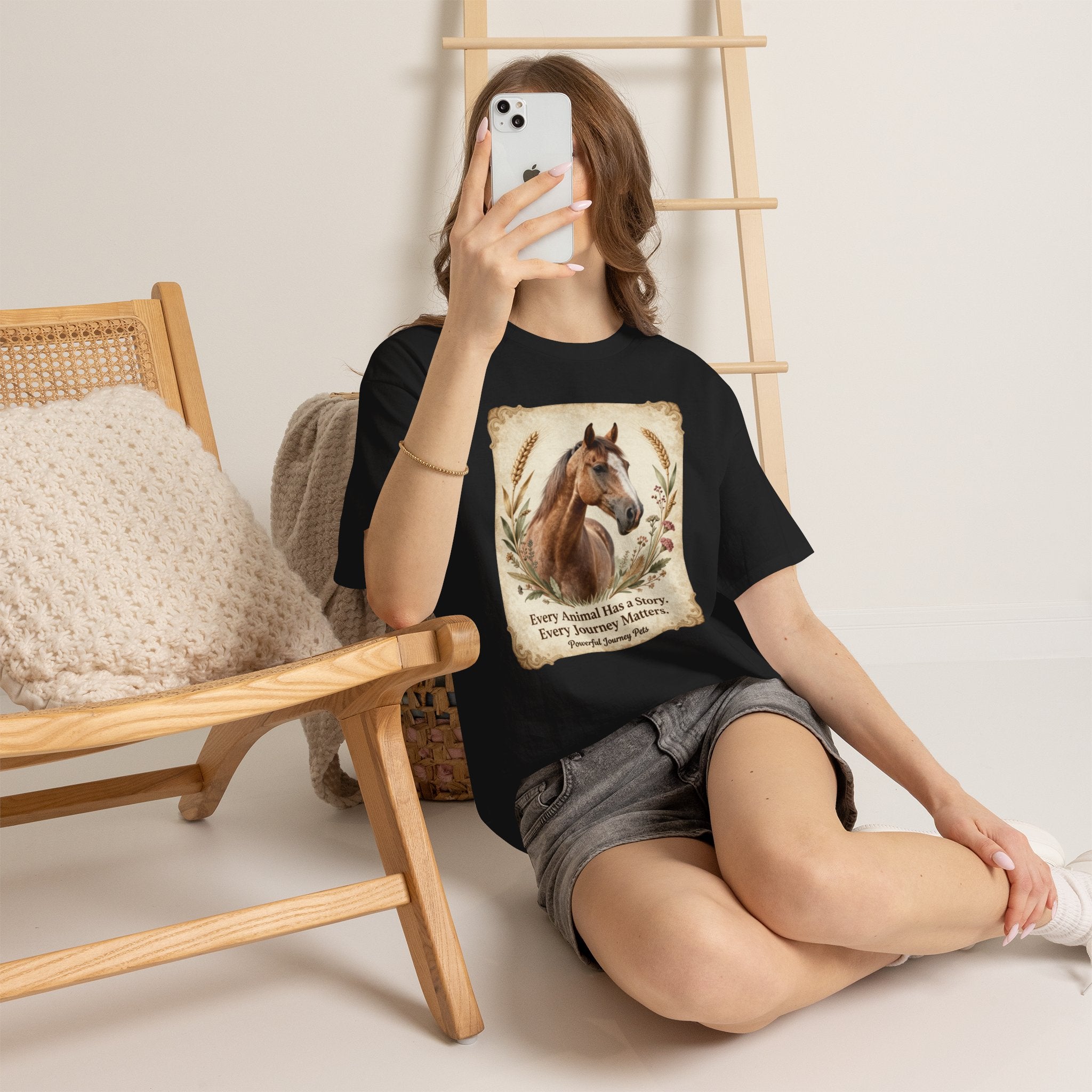 Horse Portrait Tee - Animal Rescue T-Shirt