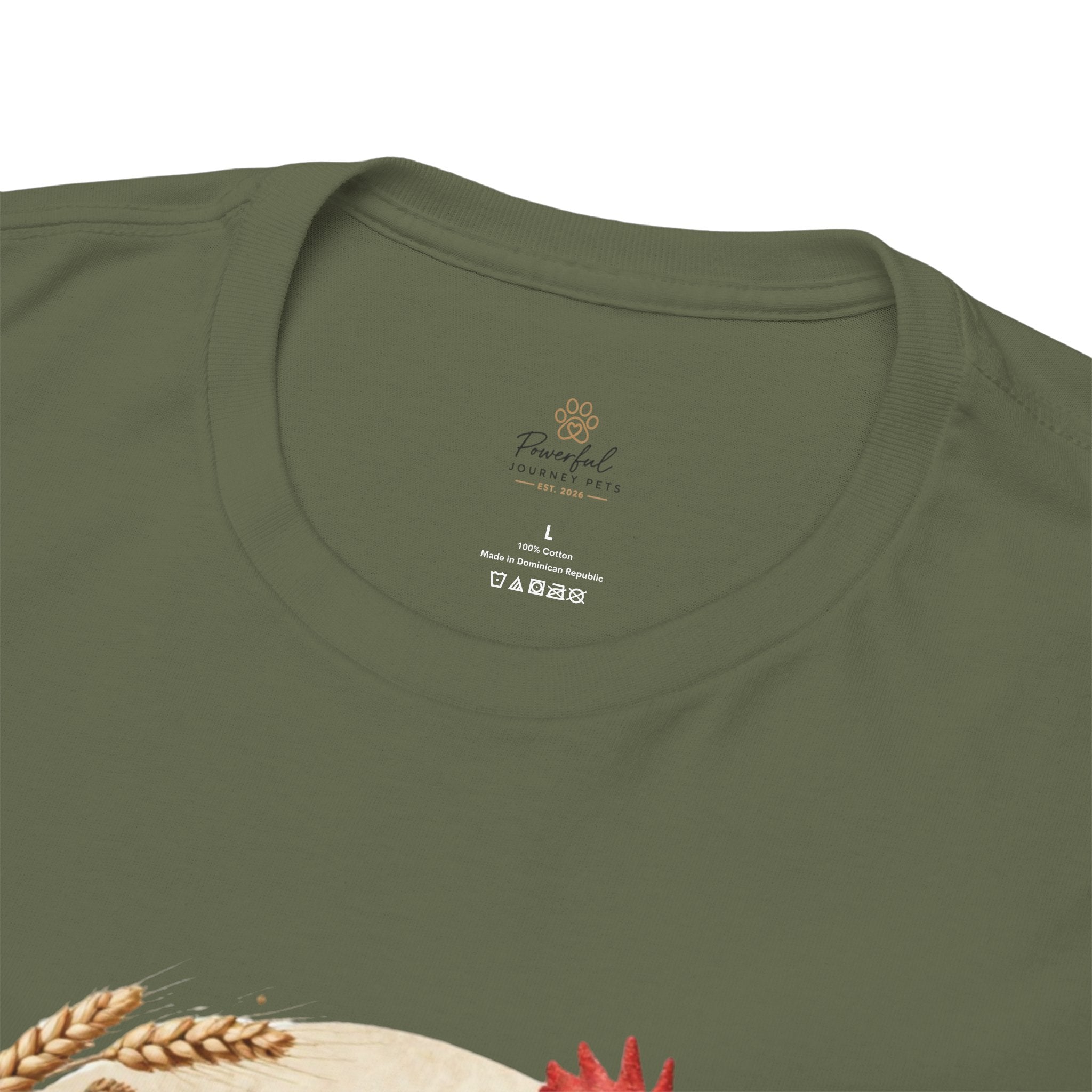 Rooster Illustration Tee - Inspirational Farm Animal T-Shirt