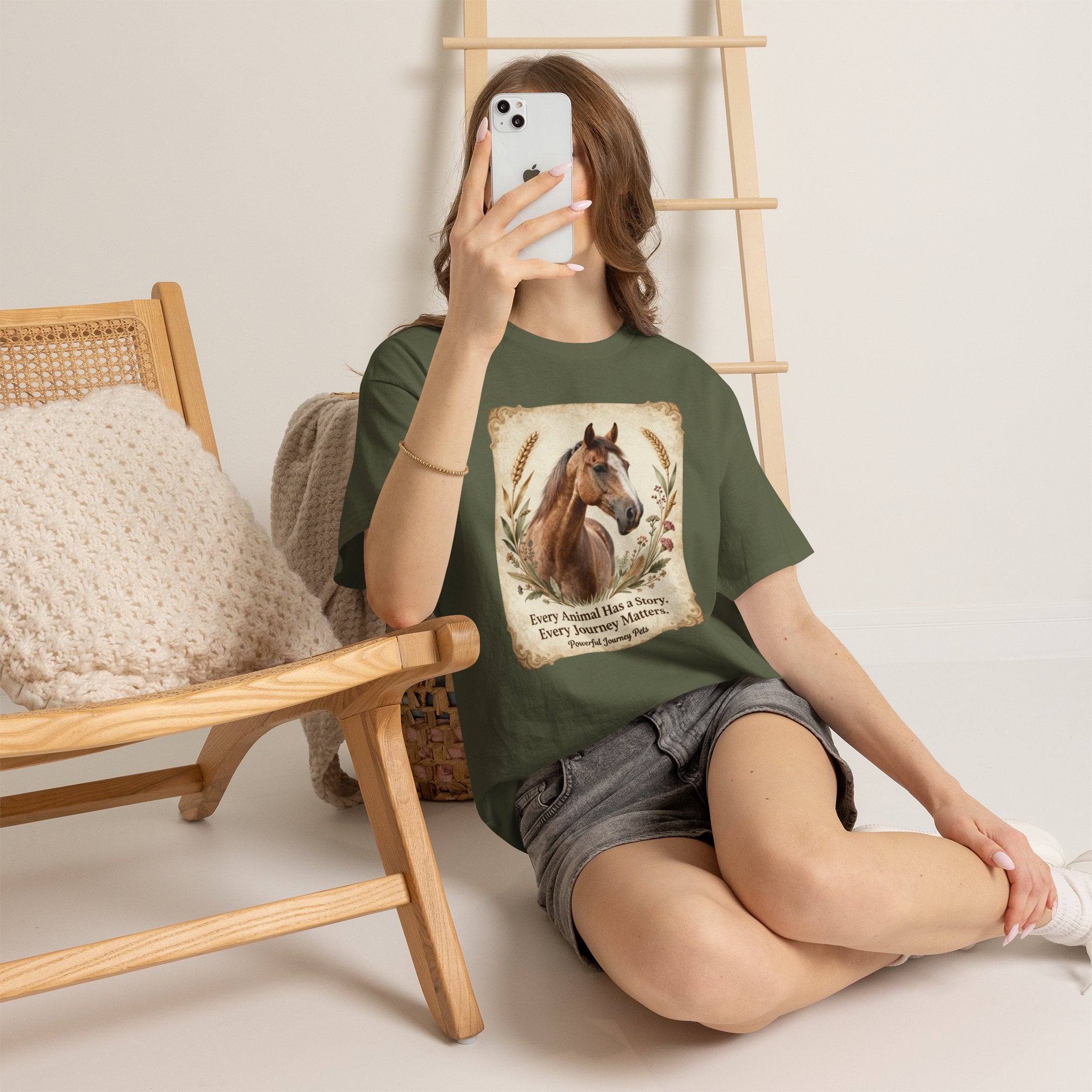 Horse Portrait Tee - Animal Rescue T-Shirt