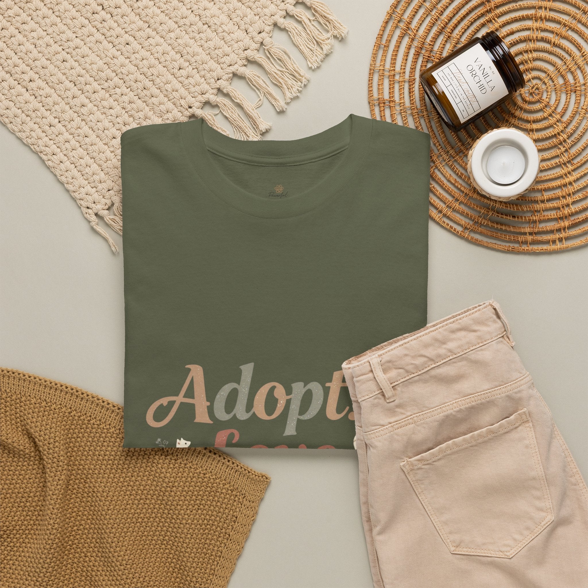 Adopt Love Repeat Rescue Pet Adoption T-Shirt
