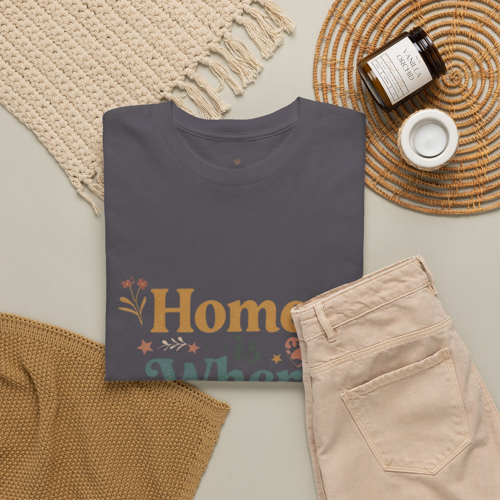 Rescue Pet T-Shirt — "Home Is Where the Rescue Is" Graphic Tee