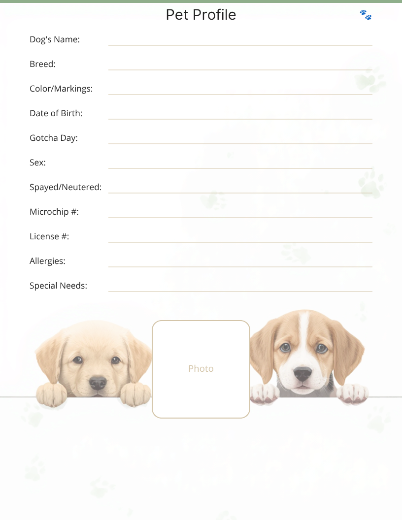 The Pawfect Planner