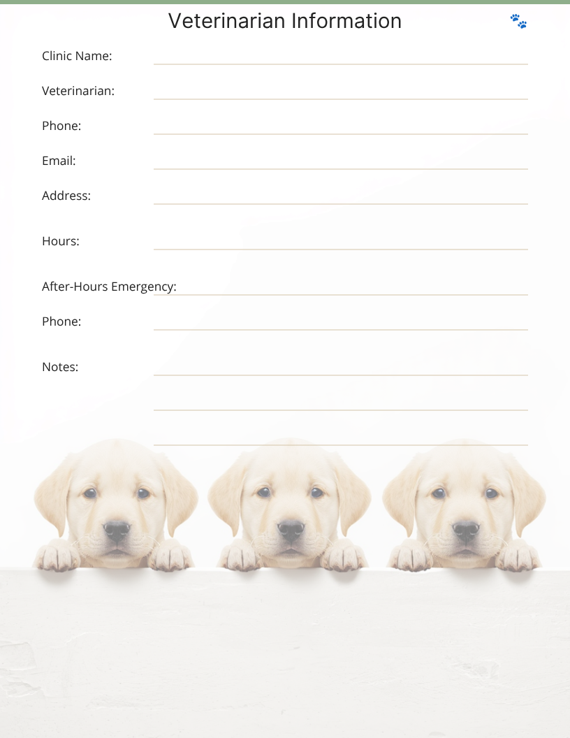 The Pawfect Planner